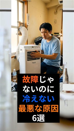 故障じゃないのにポータブルクーラーから冷風でない？ #ポータブルクーラー #暑さ対策 #エアコン # #pr #熱中症