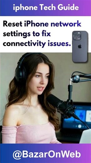 Reset iPhone network settings to fix connectivity issues