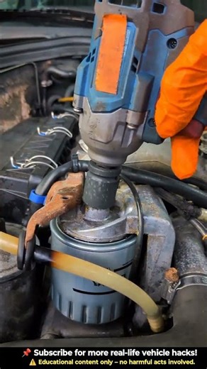 Torque Specs? Never Heard of Her 😅 Mercedes W124 Fuel Filter #shortsfeed #diy #automobile