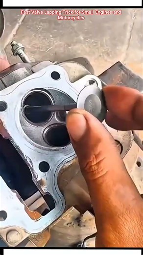 Fast Valve Lapping Trick for Small Engines and Motorcycles #shorts #mechanic #automobile
