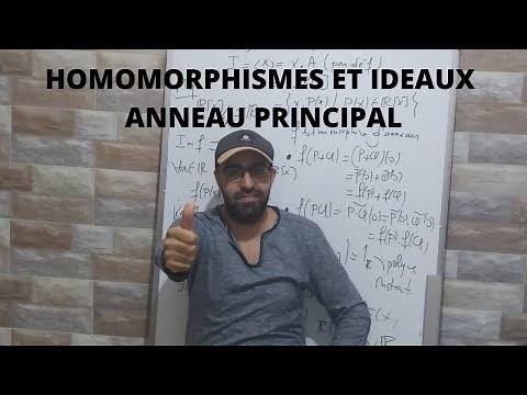 Homomorphismes d’anneaux / Idéal / Anneau principal