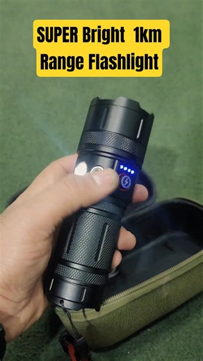 Long Range Flash Light - LED Powerful Torch 1Km Long Throw Super Bright Rechargeable #ledflashlight