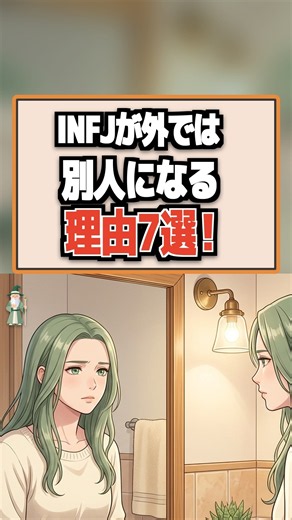 INFJが外では別人になる理由7選！ #infj #あるある #shorts