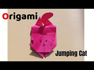 How to make an Origami Jumping Cat | DIY Paper Jumping Cat