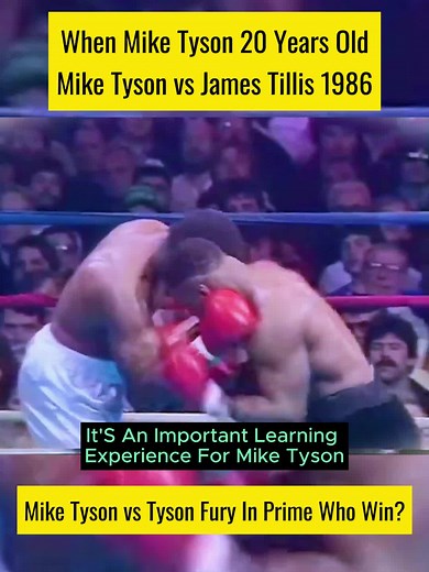 Mike Tyson vs James Tillis 1986 #boxing #miketyson | Boxing USA