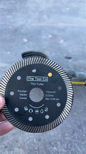 Using @thetoolco_ 125mm blade for cutting the the grout line in properly #blades #patio #paving #tiles | Wulstan Fencing & Landscapes