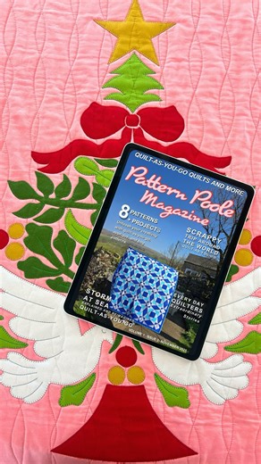 Pattern Poole on Instagram: "✨ Pattern Poole Magazine Issue No. 2 is here! ✨ Our new interactive digital quilting magazine is officially live — packed with quilt as you go inspiration, step-by-step tutorials, community stories, and festive projects to spark your creativity. Inside this issue we take a deep dive into the Storm at Sea block, including how to make it quilt as you go with no sashing. You’ll also find: 🧵 Christmas projects 🪡 Community spotlights 📚 Historical quilting articles 🎄 G