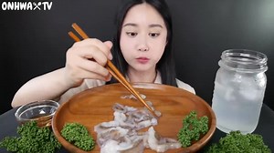 MUKBANG Fresh Raw Octopus👀 Real Sound MUKBANG | ASMR | EATING SOUND | ASMR