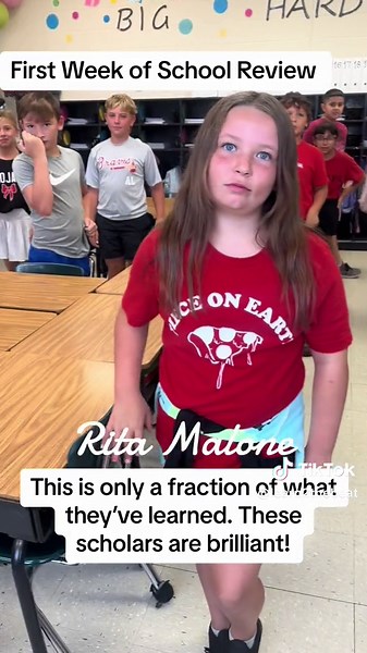 This was only a fraction of what they learned on week 1. We are going to have an amazing year! All chants are on TPT under Learn to the Beat with Rita Malone!❤️#school #foryou #foryoupage❤️❤️ #viral #teacher #teachersoftiktok #tiktok #tiktokteacher #classroom #kids #kidsoftiktok #students #ritamalone