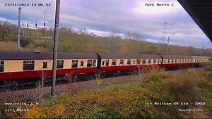 60007 ‘Sir Nigel Gresley’ – 1Z46 Edinburgh Christmas Market: Day 1 London Kings Cross to Edinburgh Waverley passing the camera at York North 📸 The Steam Dreams Rail Co Locomotive Services Group 🚂 Look out for it passing the cameras at Newcastle (15:08) & Cramlington (16:14) ⬇️ https://railcam.uk/rcdata/RCData2_detail.php?r=S&tid=541Z461D23 | Railcam
