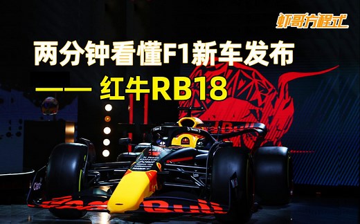 两分钟看懂F1新车发布——红牛RB18