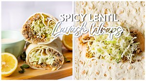 5K views · 60 reactions | These Spicy Lentil & Rice Wraps are seasoned to perfection, loaded with crunchy cabbage and served with a tangy lemon tahini sauce. Get the full recipe: https://www.thissavoryvegan.com/spicy-lentil-rice-wraps/ | This Savory Vegan | Facebook