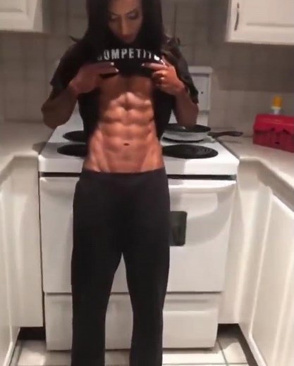 Hot girl gym workout six pack abs #gym #bodybuilding #shorts