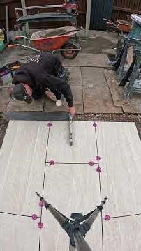 Getting started on the edgings ⚒️⚒️#landscaping #patio #work #tiles #ideas #tips #howto #diy #fyp