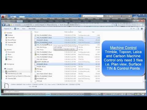 Outputting Machine Control Files
