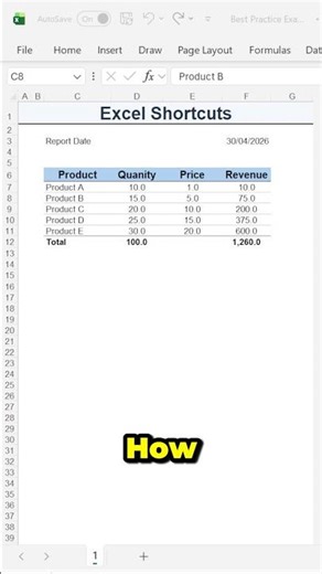 Pro Excel Shortcuts