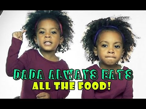 Twins Upset Dad Is Eating Their Food!