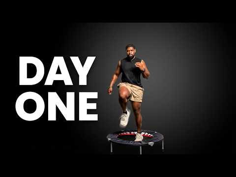 I Did 10 Minutes of Trampoline HIIT (Day 1)