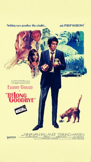 The Long Goodbye (1973) takes the evolution of the noir detective even further, turning Elliott Gould’s Philip Marlowe into a man completely out of step with the 1970s. Robert Altman transforms the private eye from a hardboiled hero into a wandering outsider, drifting through an L.A. that no longer believes in old-school loyalty. It’s the moment the genre fully embraces the idea that the world has changed... and the private eye can’t keep up. | Midnight Movie Snack