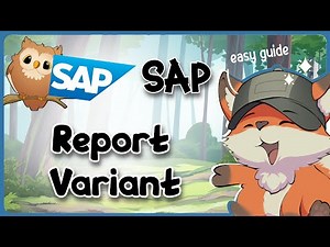 How to Create a Report Variant in SAP