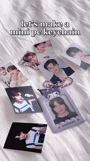 TXT Kpop Photocards Holder Keychain - Sanrio PC Holder