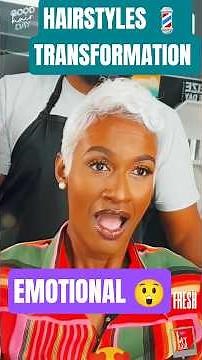 EMOTIONAL Short Hair cutting for Older Black Woman #hair #haircut #beauty #hairstyle #shorts