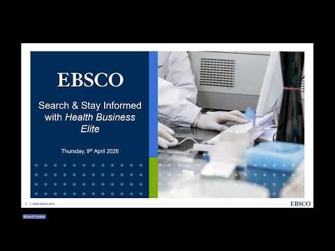 Search & Stay Informed with Health Business Elite (HBE)
