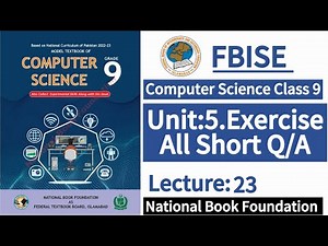 Class 9 Computer Unit 5 All Short Q/A | New Syllabus 2024|LearnOnlineWithAnum