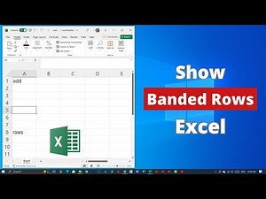 How to Show Banded Rows on Microsoft Excel