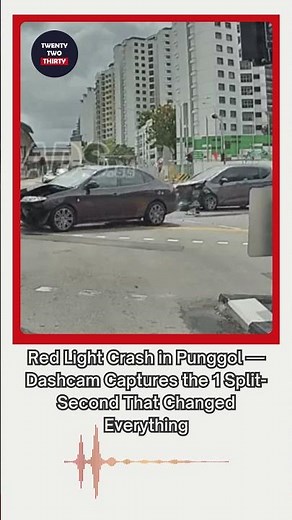 Punggol Red Light Crash — The Dashcam Moment Everyone’s Talking About #SGNews #Punggol