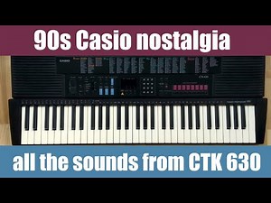 Casio CTK 630 keyboard - all presets 00-99 no talking