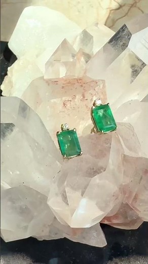 Timeless Emerald Earrings 💚 | Elegant Jewelry You’ll Wear Forever