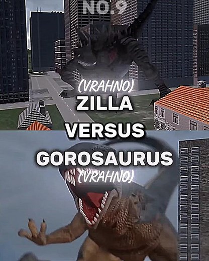 Zilla (Vrahno) #vs Gorosaurus (Vrahno) #vrahno #zilla #gorosaurus #whoisstronger #vsedit #foryou