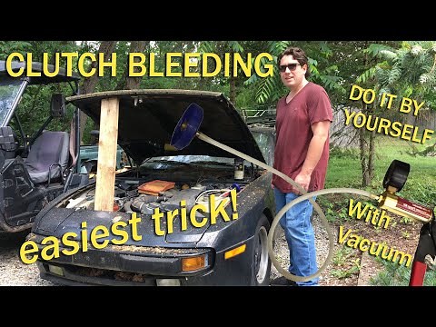 Bleed Your Clutch the Easy Way, From Above! One Person Vacuum Clutch Bleed.