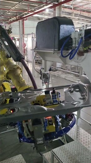 FANUC Sealer Application in BIW | Taking dry run