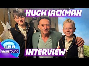 Hugh Jackman interviewed by young farmers about The Sheep Detective 🐑 | Newsround