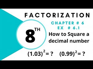 How to Square a decimal number | Shortcut for Squaring Decimal Numbers |Squaring Tips and Tricks |