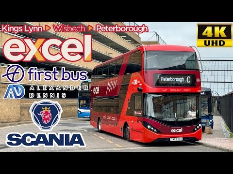 One of UK’s Longest Luxurious Long Distance Excel Bus From King’s Lynn to Peterborough for Just £3