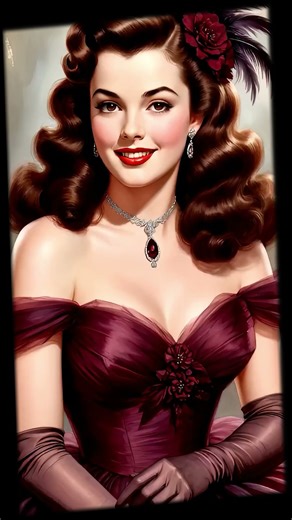 Old Hollywood Ruby Glam — Vintage Beauty Portrait