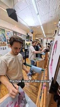 Four Artists Fight in an Oil Painting Battle