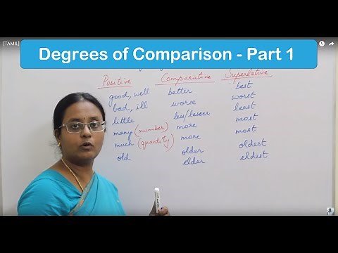[TAMIL] Degrees of Comparison - Part 1