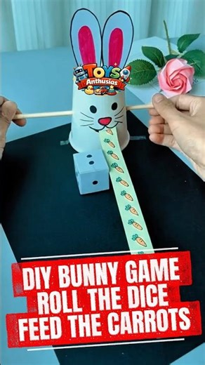 DIY Bunny Eats Carrots Math Game – Fun Dice Learning Activity
