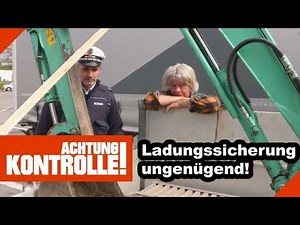 "Sieht nicht sehr gut aus!" Bagger schlecht gesichert!