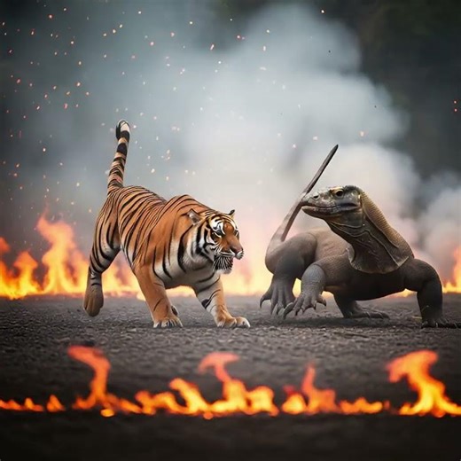 Leopard vs Hyena – Moonlit Savanna Showdown