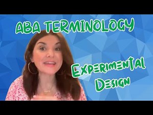 Test your ABA Terminology ➠ Identify The #ExperimentalDesign Explained in This Scenario (D-5)