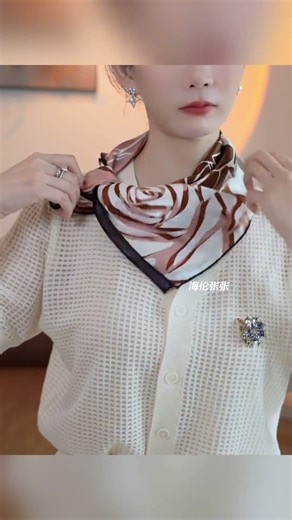 Silk Ribbon Hepburn Knot Tying Method Sharing Silk scarf mulberry silk