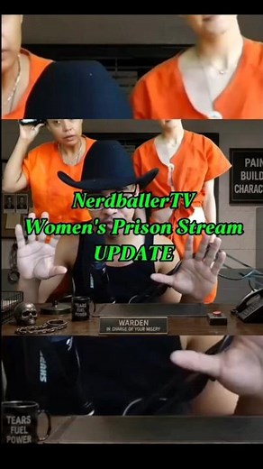 Banned Kick streamer NerdballerTV's prison stream update....WHO WILL WIN?? #kickstreaming