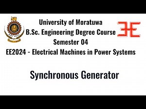 S04_PR07 - Tests on Synchronous Generators