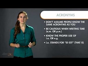 Acronyms - Business Writing & Grammar