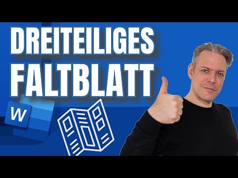 How to easily create a folding brochure in Word (three-part flyer)